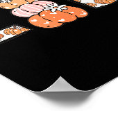 Women Labor And Delivery Nurse Fall Pumpkins Thank ポスター (角)