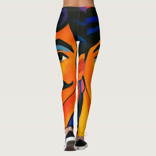 women leggings colorful design  レギンス (裏面)