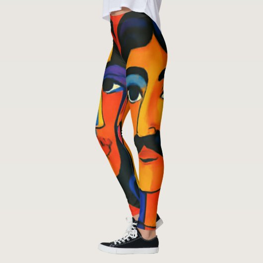 women leggings colorful design レギンス (左)