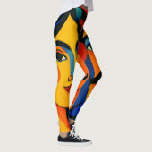 women leggings colorful design  レギンス (右)