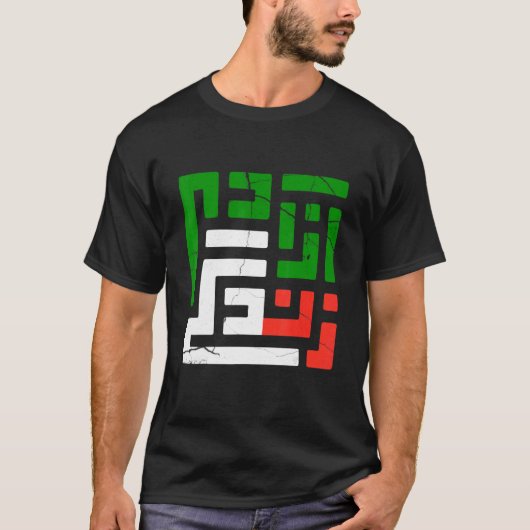 Women Life Freedom in Farsi Zan Zendegi Azadi Tシャツ (正面)