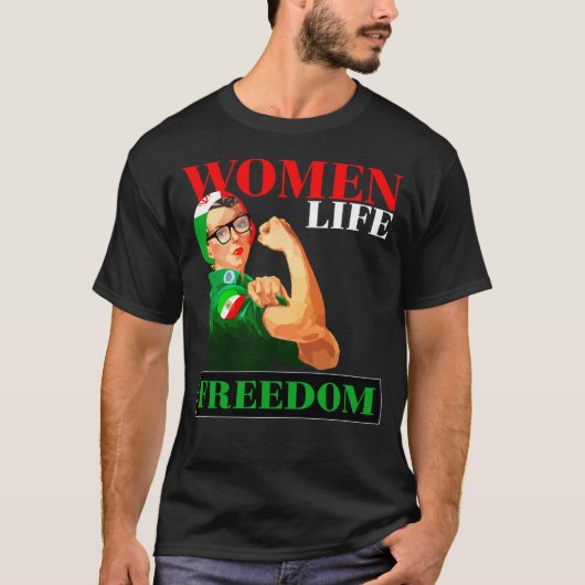 Women Life Freedom Tシャツ (正面)
