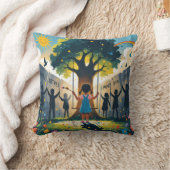 women llegging covered kids dreams クッション (ブランケット)