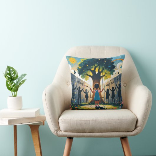 women llegging covered kids dreams クッション (椅子)