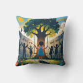 women llegging covered kids dreams クッション (裏面)