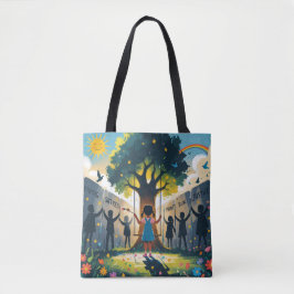 women llegging covered kids dreams トートバッグ