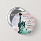 Women Make This Country Great! Button 1 缶バッジ (正面&裏面)