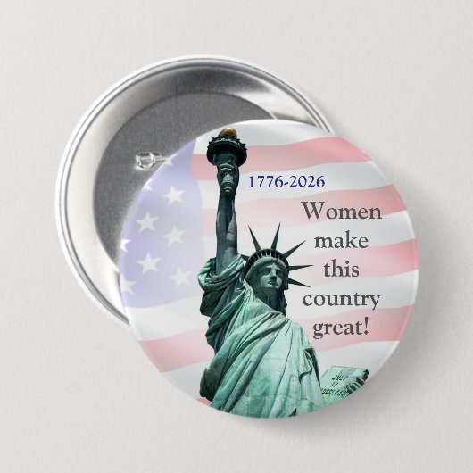 Women Make This Country Great! Button 2 缶バッジ (正面&裏面)