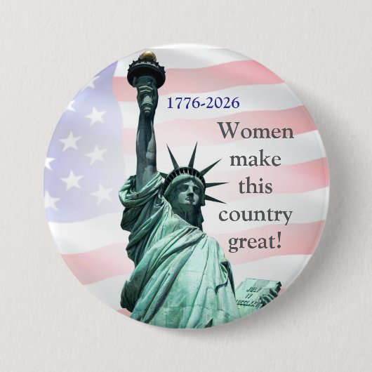 Women Make This Country Great! Button 2 缶バッジ (正面)