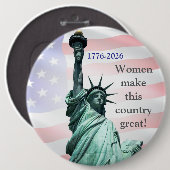 Women Make This Country Great! Button 4 缶バッジ (正面&裏面)