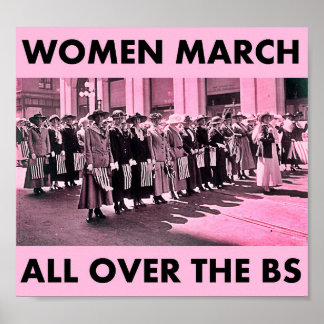 Women March All Over the BS 8.66"x8" Value Poster ポスター