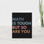 Women Math Is Tough But So Are You Math Teacher Ma カード (正面)
