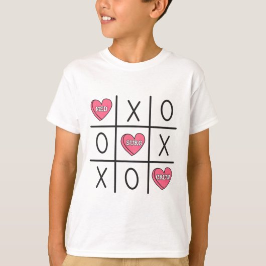 Women Med Surg Nurse Valentine's Day Medical Surgi Tシャツ (正面)