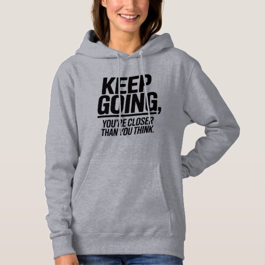 Women Motivational Hoodie – Cozy Confidence Sweats パーカ (正面)