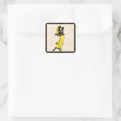 Women of Africaステッカー スクエアシール (バッグ)