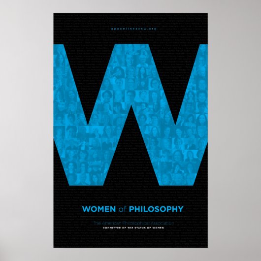 Women of Philosophy – 青 ポスター (正面)
