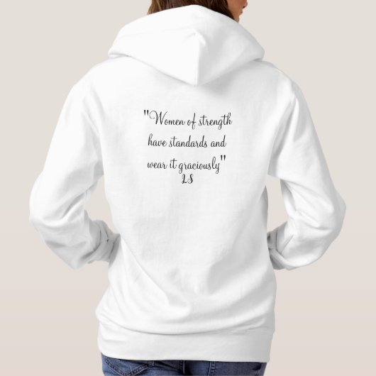 Women of Strength Basic Hooded Sweatshirt パーカ (裏面)