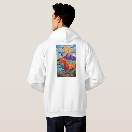 Women of Valor Quilt, Men's Hoodie パーカ (裏面フル)