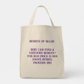 Women of Valor quilt tote トートバッグ (裏面)