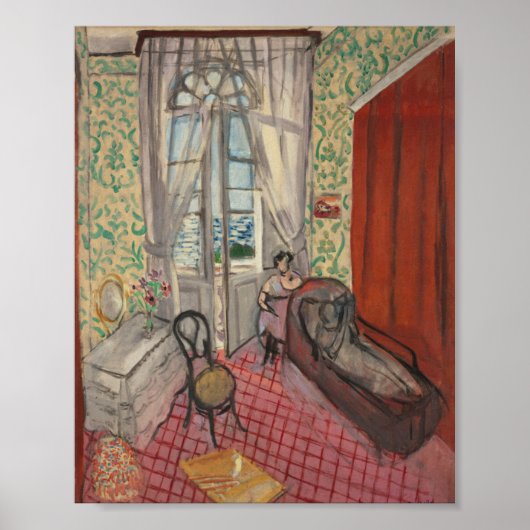 Women on a sofa by Matisse ポスター (正面)