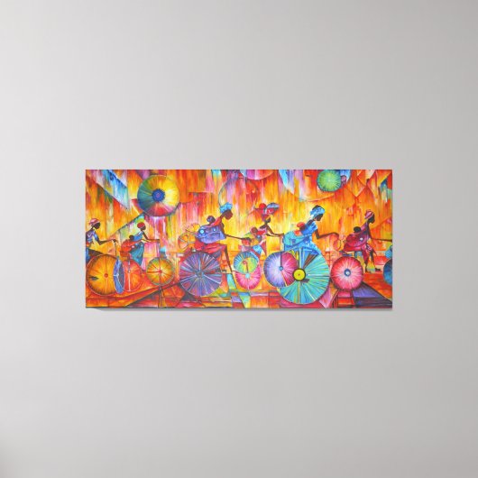 Women on Wheelsストレッチキャンバス印刷。 キャンバスプリント (正面)