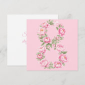 Women’s Day Peony Flower for March 8  シーズンカード (正面/裏面)