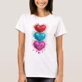 👕❤️Women’s Heart Love Basic T-Shirt Tシャツ (正面)