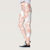Women’s High Rise Floral Print Activewear Leggings レギンス (左)