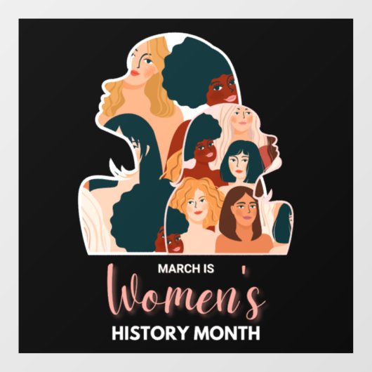 Women’s History Month ウィンドウサイン (シート)