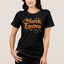 Women’s March Equinox Art T-Shirt – Girl & Sun  トライブレンドＴシャツ