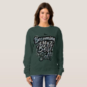 Women’s Motivational Hoodie | Inspirational Quote  スウェットシャツ (正面フル)