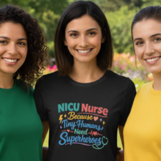 Women’s NICU Nurse Superheroes T-Shirt Tシャツ