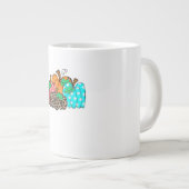 Women’s Pumpkin Leopard Print Graphic It’s Fall Y’ ジャンボコーヒーマグカップ (正面右)