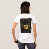 Women’s Queen Logo T-Shirt | Royal Crown Design Te Tシャツ (裏面フル)