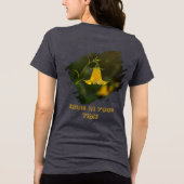 Women’s Relaxed Fit Short Sleeve T-Shirt – Flowers トライブレンドＴシャツ (裏面)