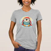 Women’s Scholarly Penguin Storytime Cotton Tee Tシャツ (正面)