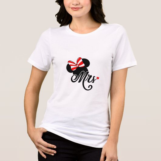 💕👕Women’s Tri-Blend “Mrs.” Couple T-Shirt トライブレンドTシャツ (正面)
