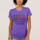 Women’s USA Patriotic T-Shirt – Gift for Her Tシャツ (正面)