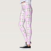 Women’s Valentine Heart & Flower Leggings レギンス (左)