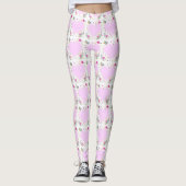 Women’s Valentine Heart & Flower Leggings レギンス (正面)