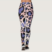 Women’s Workout Purple Leggings – WILD CHEETAH レギンス (裏面)