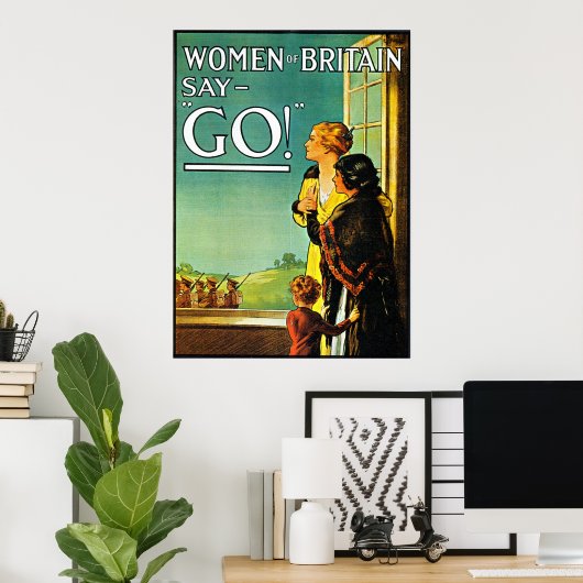 Women Say Go! - Poster ポスター (ホームオフィス)