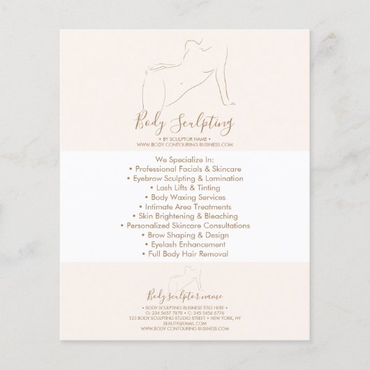 Women Sculpting Massage Body Contouring チラシ (正面)