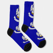 Women socks 地球に優し with flag of Louisiana ソックス (右)