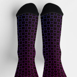 Women socks with  Black Purple classic design ソックス