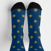 Women socks with flag of Macedonia, Greece ソックス (上部)