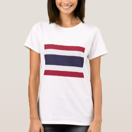 Women T Shirt with Flag of Thailand Tシャツ