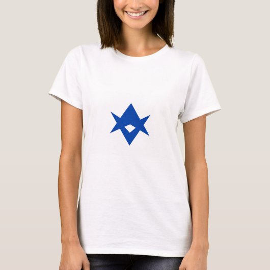 Women T Shirt with Flag of Toyota City, Japan Tシャツ (正面)