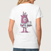 Women V neck Tシャツ (裏面)