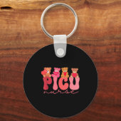 Women Valentine Cu Nurse Pediatrics Cute Bears Ped キーホルダー (正面)